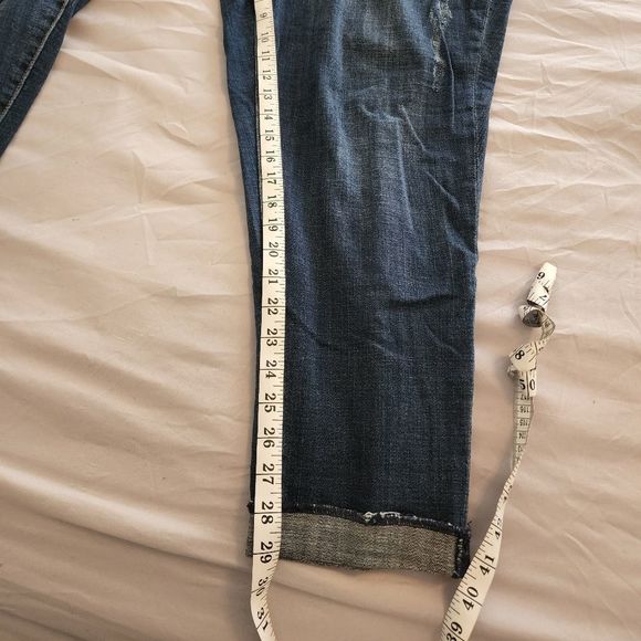 Lane Bryant Boyfriend Jeans Plus Size Distressed Medium Wash Cuffed Casual Plus - Picture 5 of 12